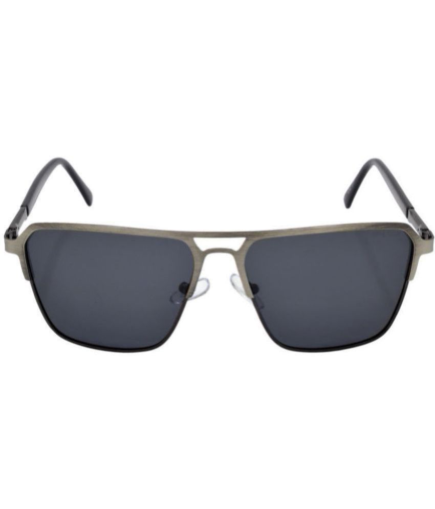     			Hrinkar Black Rectangular Sunglasses ( Pack of 1 )