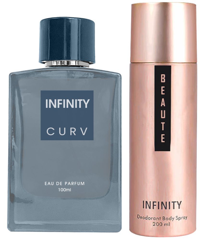     			Infinity Curv 100ML EDP Long Lasting Perfume & Beaute 200ML Deodorant Body Spray Gift Set Pack of 2