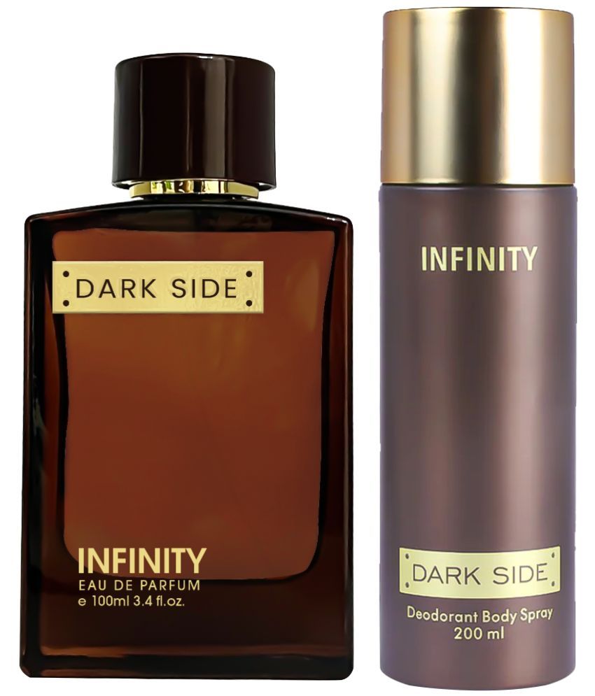     			Infinity Dark Side 100ML EDP Long Lasting Perfume & Dark Side 200ML Deodorant Body Spray Gift Set Pack of 2