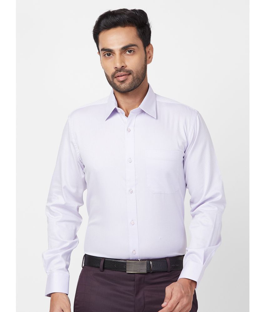     			Raymond Cotton Regular Fit Full Sleeves Men's Formal Shirt - Purple ( Pack of 1 )