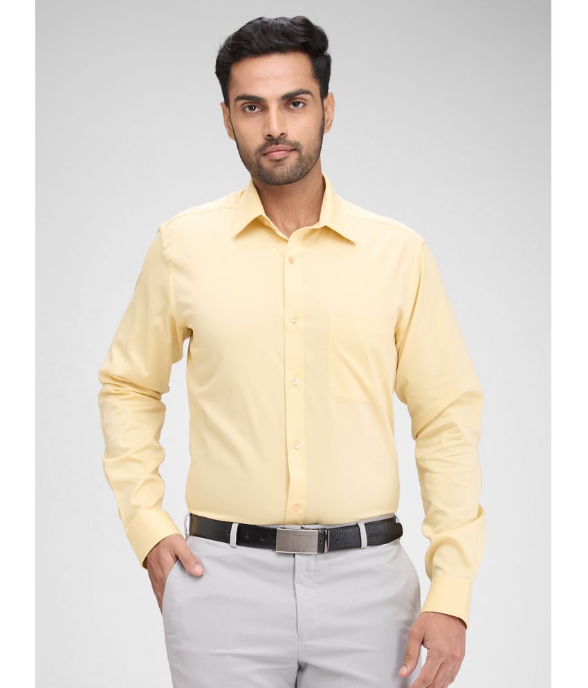     			Raymond Cotton Slim Fit Full Sleeves Men's Formal Shirt - Yellow ( Pack of 1 )