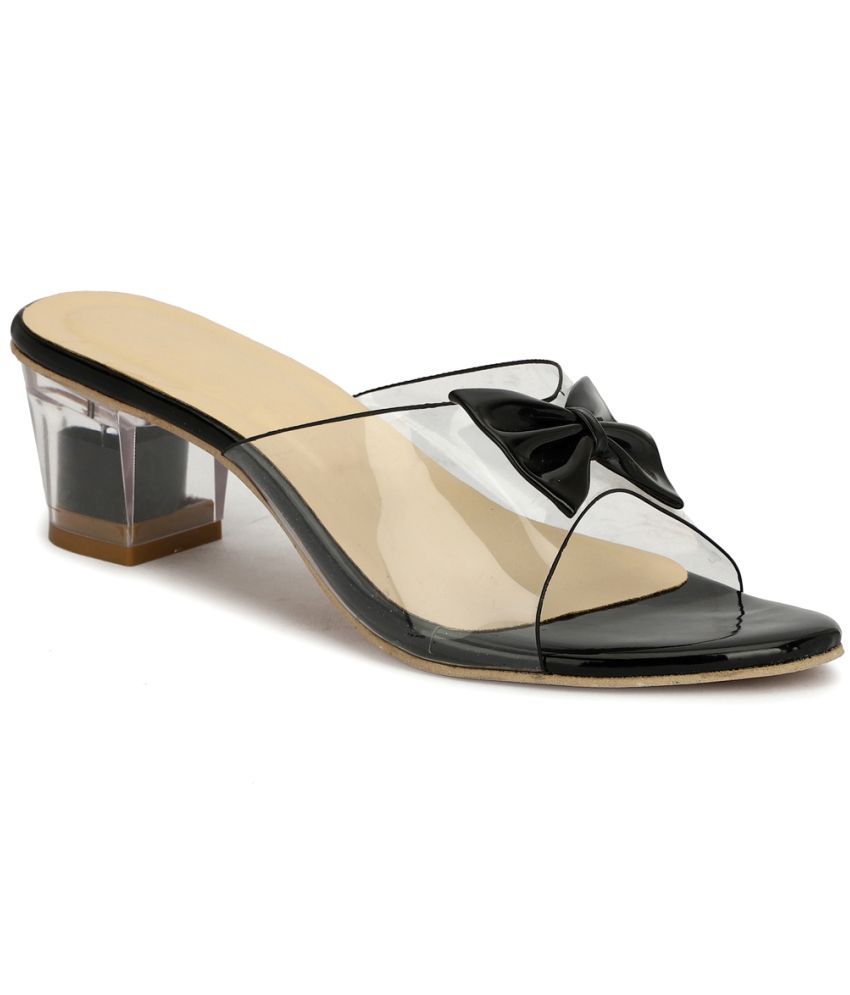     			Rimezs Black Women's Slip On Heels