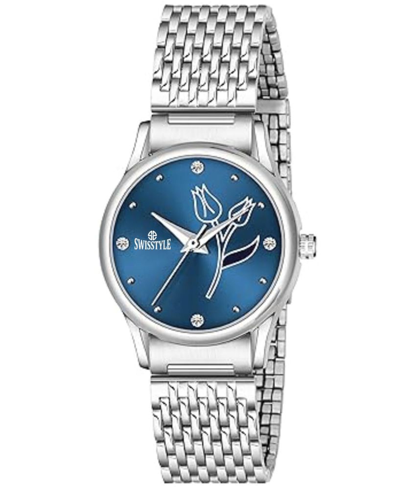     			Swisstyle Silver Stainless Steel Analog Womens Watch