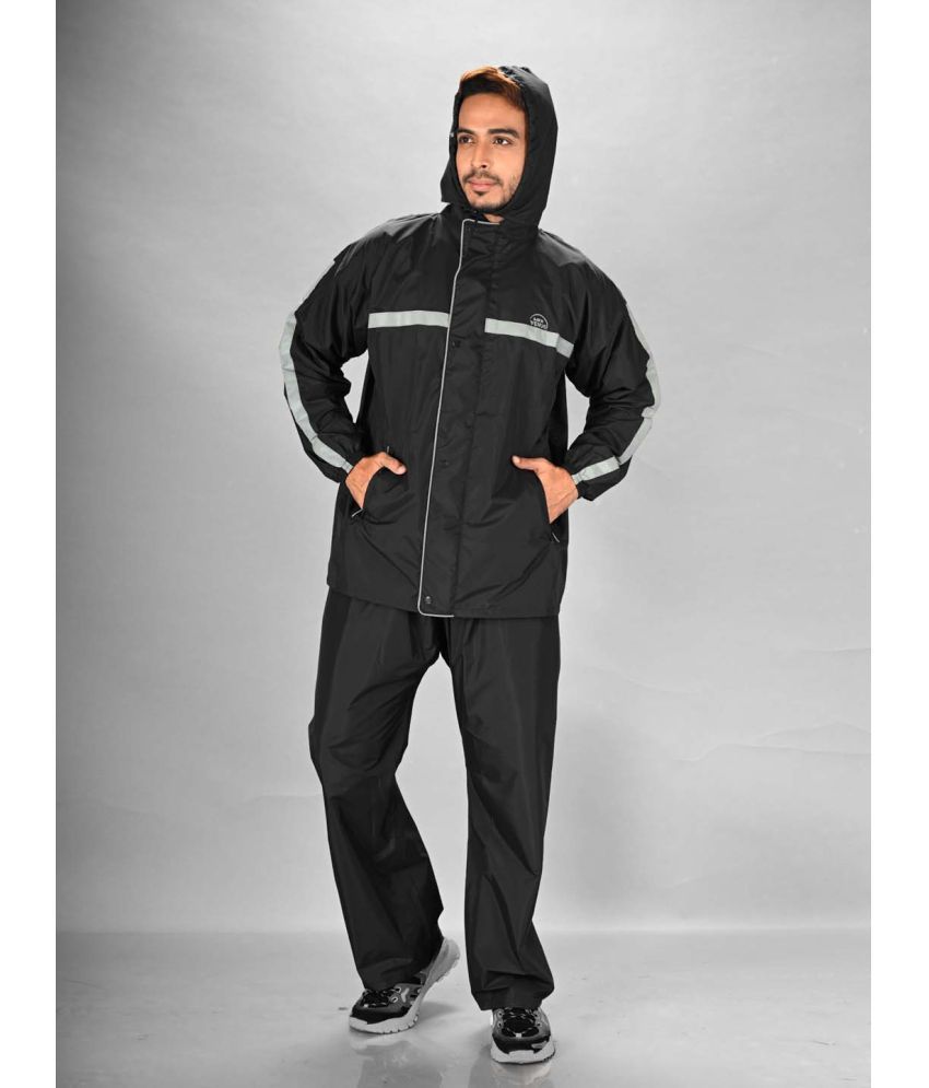     			lux venus Black Nylon Men's Rain Suit ( Pack of 1 )