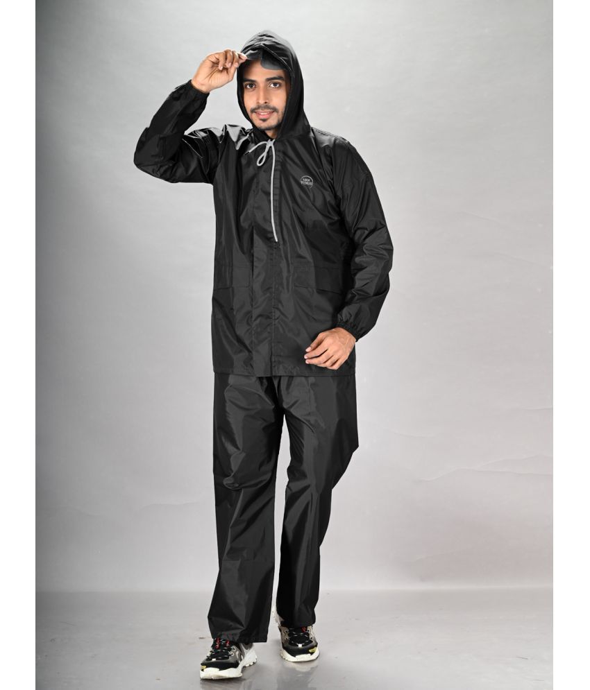     			lux venus Black PVC Men's Rain Suit ( Pack of 1 )