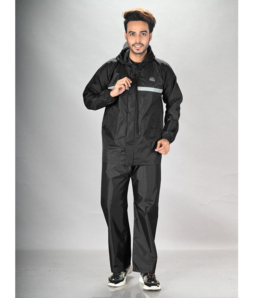     			lux venus Black PVC Men's Rain Suit ( Pack of 1 )