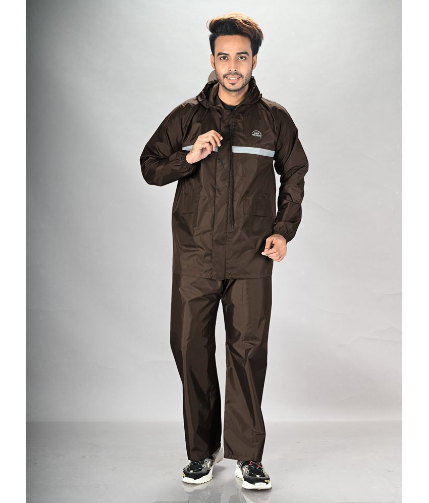     			lux venus Coffee PVC Men's Rain Suit ( Pack of 1 )