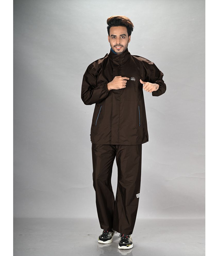     			lux venus Coffee PVC Men's Rain Suit ( Pack of 1 )