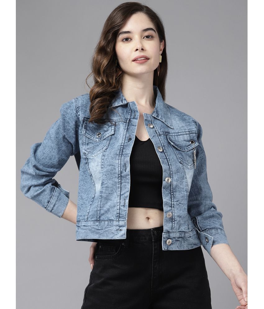     			Aarika - Denim Blue Denim Jacket