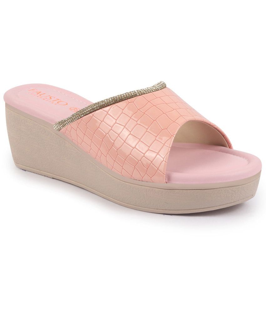     			Fausto Pink Women's Flats