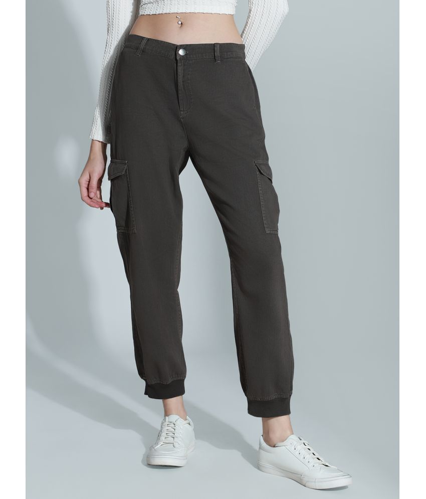     			High Star Grey Cotton Regular Women's Cargo Pants ( Pack of 1 )