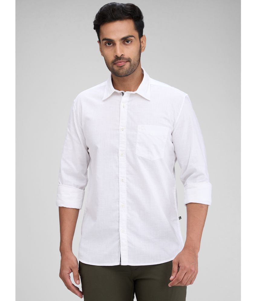     			Parx 100% Cotton Slim Fit Solids Full Sleeves Men's Casual Shirt - White ( Pack of 1 )