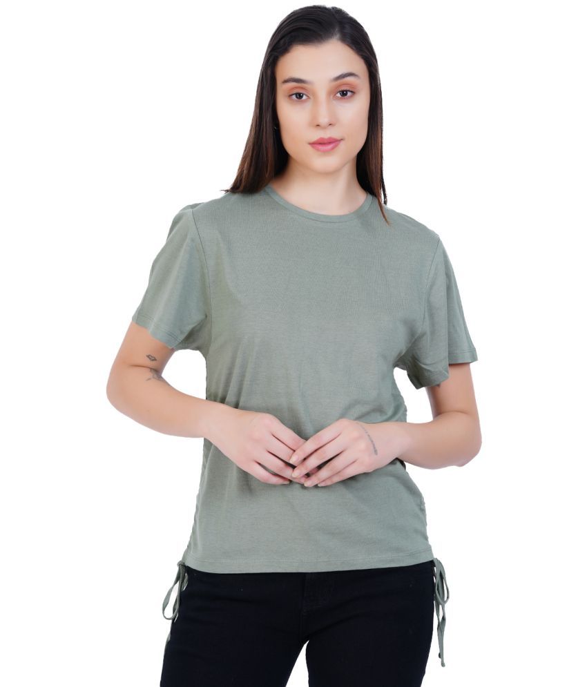     			Rad Prix Green Cotton Blend Women's Regular Top ( Pack of 1 )