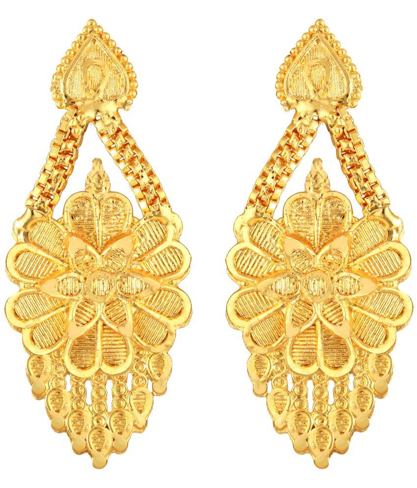     			VIVASTRI Golden Chandbalis Earrings ( Pack of 1 )