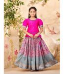 Aarika Silk Lehenga Skirt For Girls ( Pack of 1 , Pink )