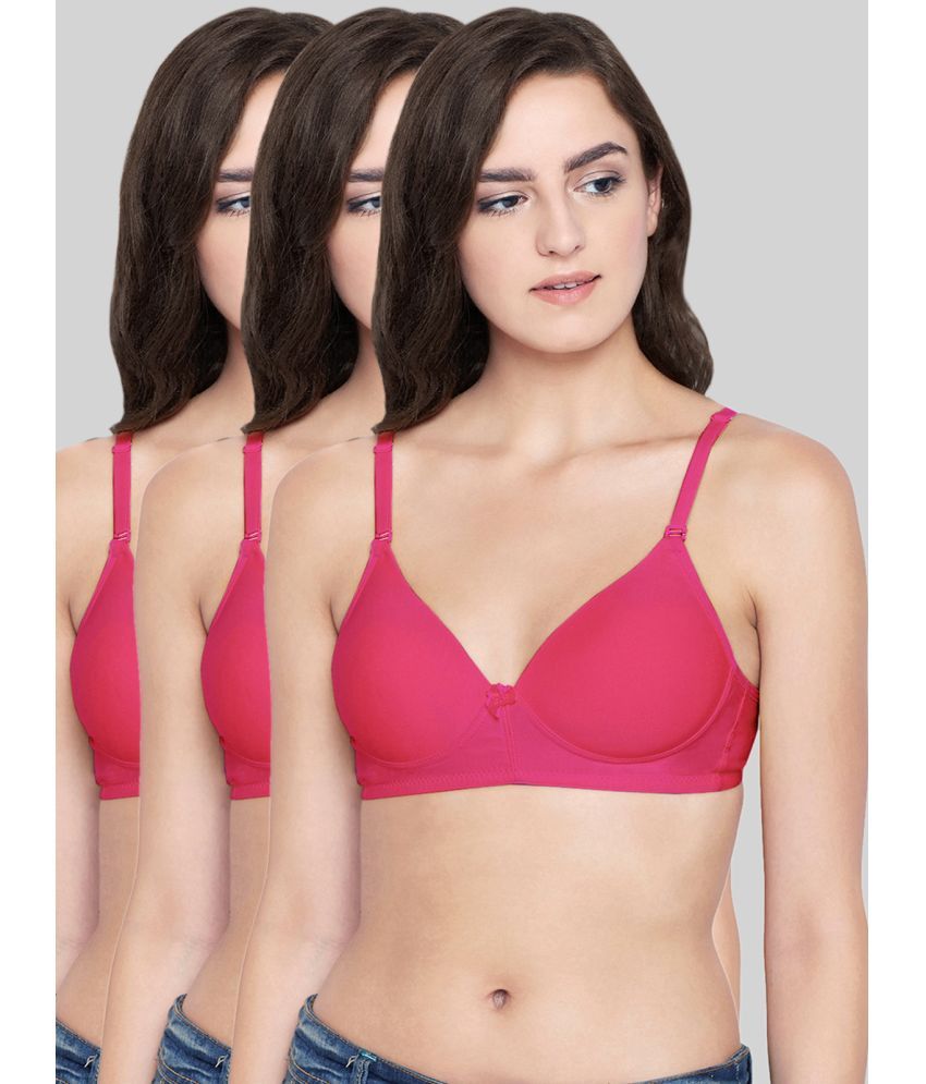     			Bodycare Coral Cotton Blend Heavily Padded Women's T-Shirt Bra ( Pack of 3 )