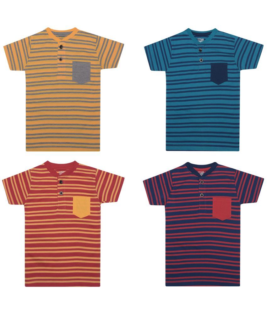     			Dollar Champion Kidswear Pack of 4 Boys Cotton T-Shirt ( Multicolor )