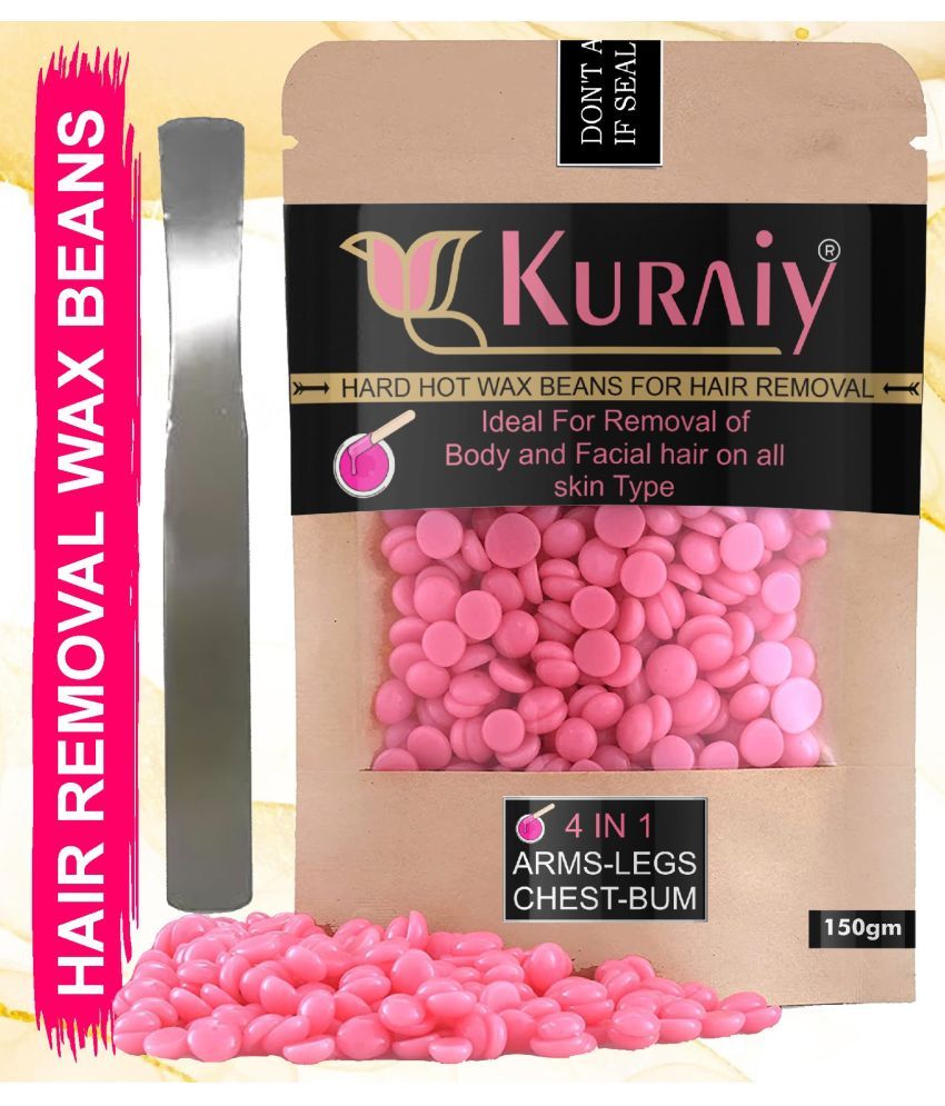     			KURAIY Hair Removal Hot Hard Body Wax Beans (150Gm) for whole Body