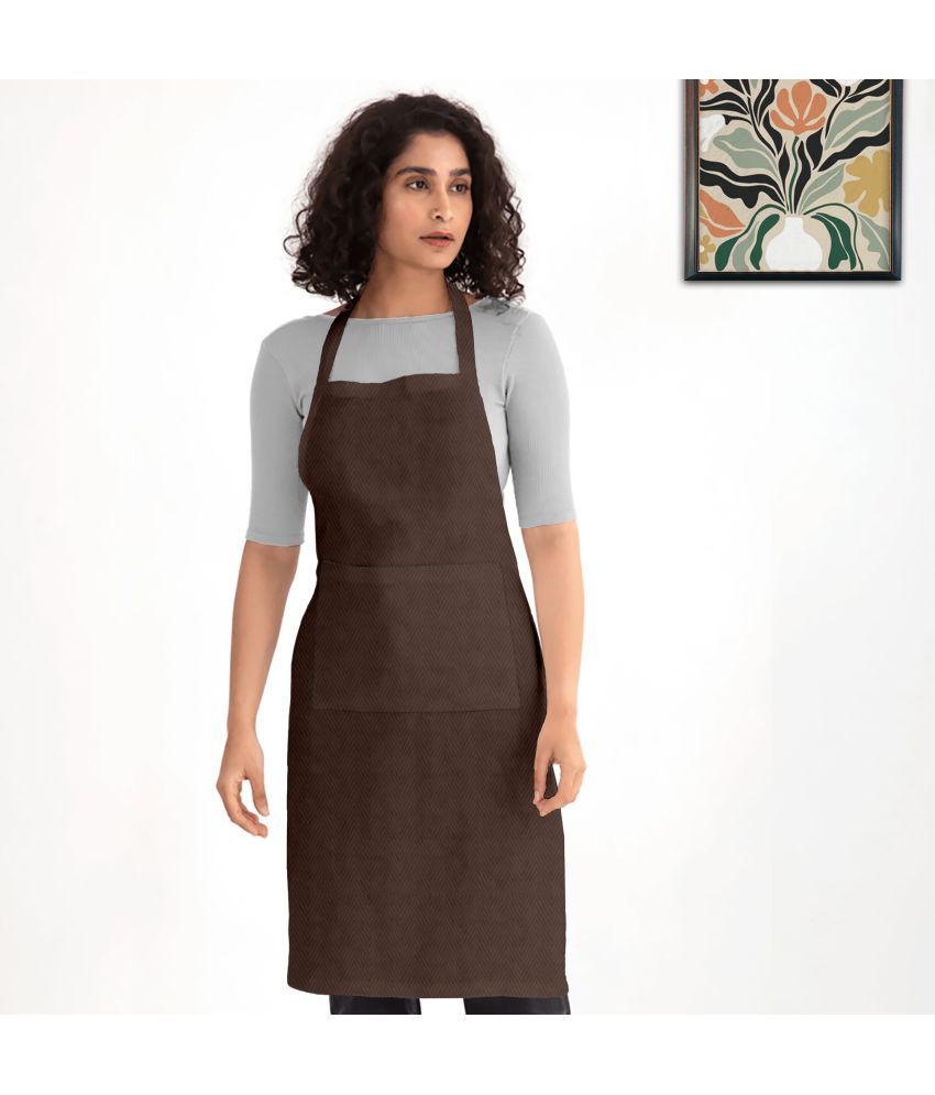     			Oasis Hometex Cotton Solid Kitchen Apron with 2 Center Pocket ( Pack of 1 )