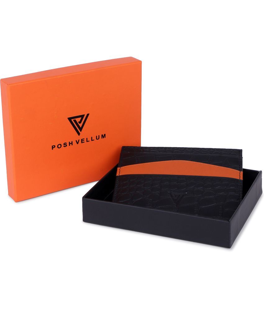     			POSH VELLUM Multicolor 100% Leather Men's RFID Wallet ( Pack of 1 )