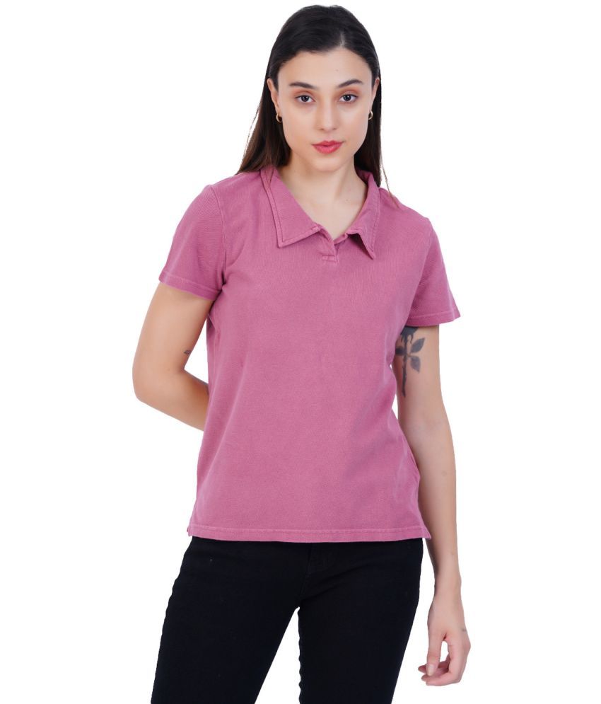     			Rad Prix Pink Cotton Regular Fit Women's T-Shirt ( Pack of 1 )