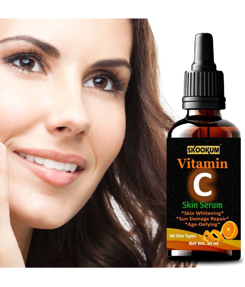     			SKOOKUM Vitamin C Face & Skin Whitening Serum, Anti-Ageing & Sun Damage Repair,30ml (Pack of 1)