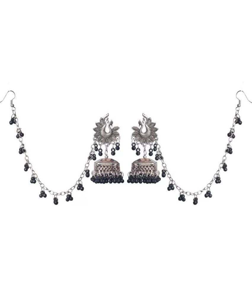     			Samridhi DC Silver Drop Earrings ( Pack of 1 )