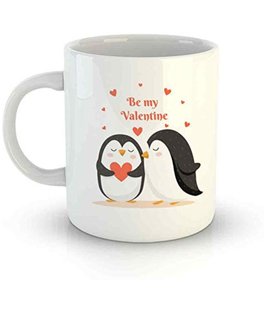     			iKraft Be My Valentine Birds Ceramic Coffee Mug 325 mL ( Pack of 1 )