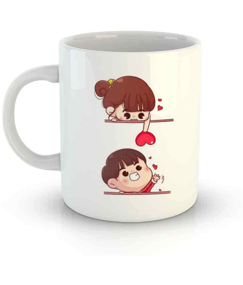     			iKraft Best Valentine Day Graphic Ceramic Coffee Mug 325 mL ( Pack of 1 )