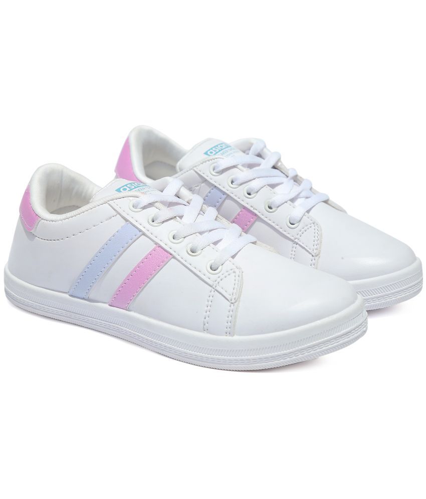     			ASIAN White Women's Sneakers