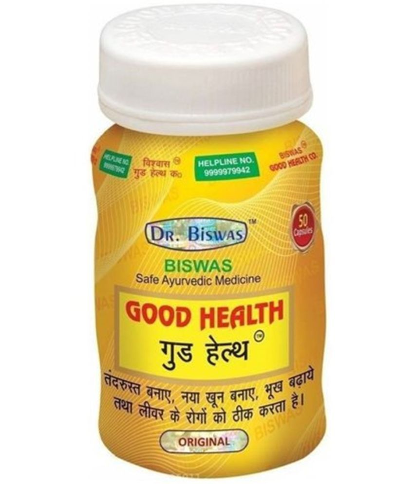     			Ayurvedic Dr. Biswas Good Health Capsule 50 no.s Unflavoured Pack of 1
