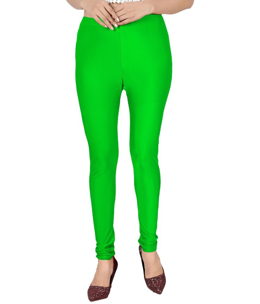     			Colorscube - Lime Green Lycra Women's Leggings ( Pack of 1 )