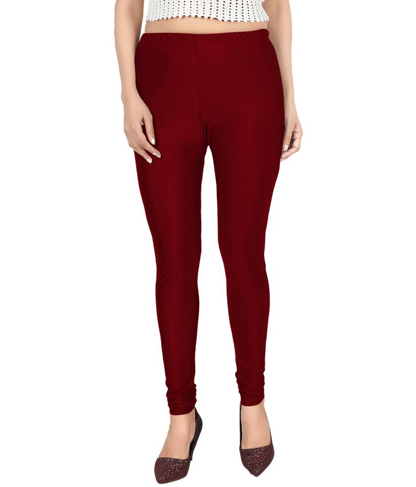     			Colorscube - Maroon Lycra Women's Leggings ( Pack of 1 )