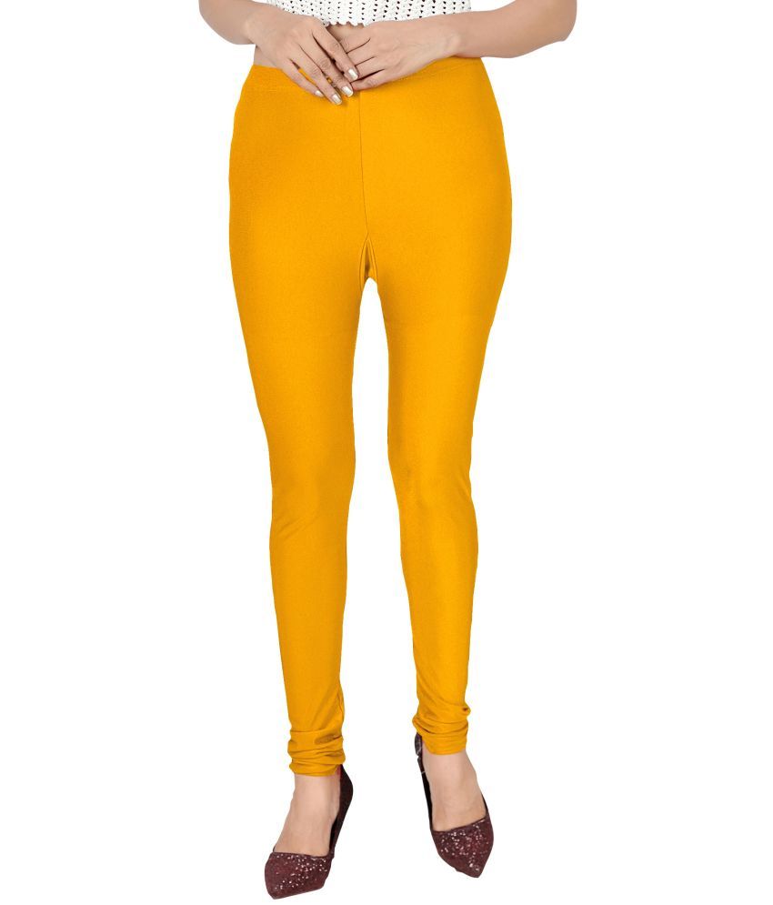     			Colorscube - Mustard Lycra Women's Leggings ( Pack of 1 )