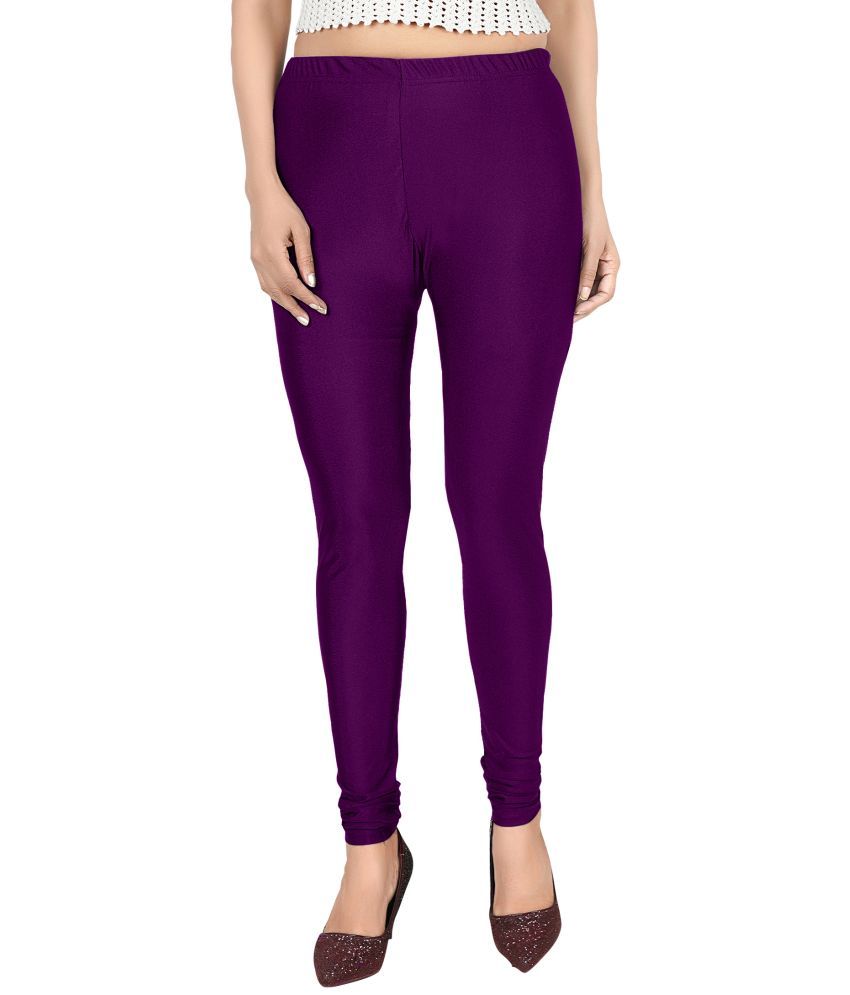     			Colorscube - Purple Lycra Women's Leggings ( Pack of 1 )