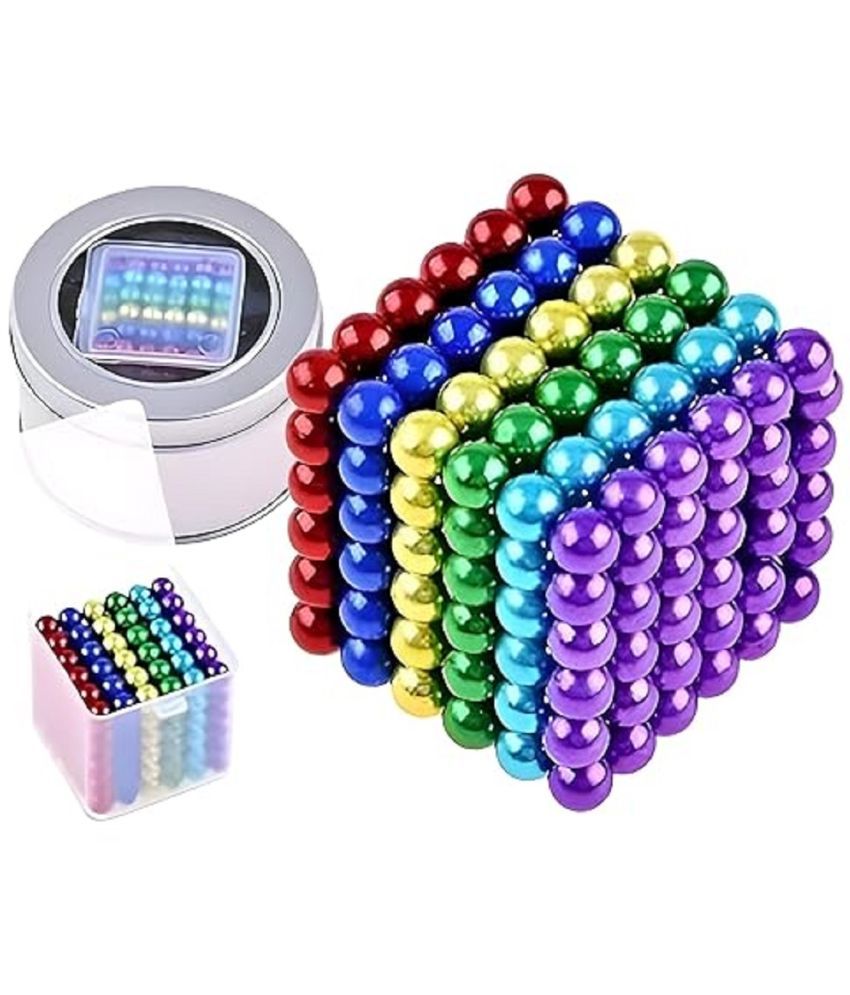     			FEDIFU  Magnetic Balls 216 Pcs Ball Toys for Kids Girls Boys Toddlers Age 5 6 7 8 9 Years Learning Balls Game Set New Trending 6X6 Cube of 6 Colors 5mm Balls