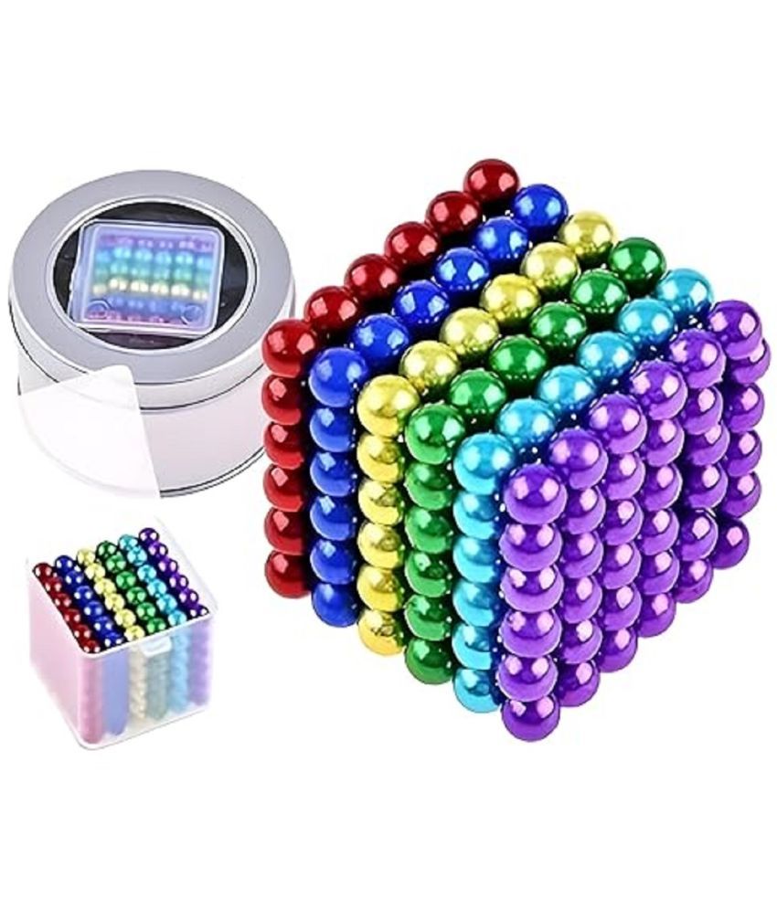     			FEDIFU  Magnetic Balls 216 Pcs Ball Toys for Kids Girls Boys Toddlers Age 5 6 7 8 9 Years Learning Balls Game Set New Trending 6X6 Cube of 6 Colors 5mm Balls