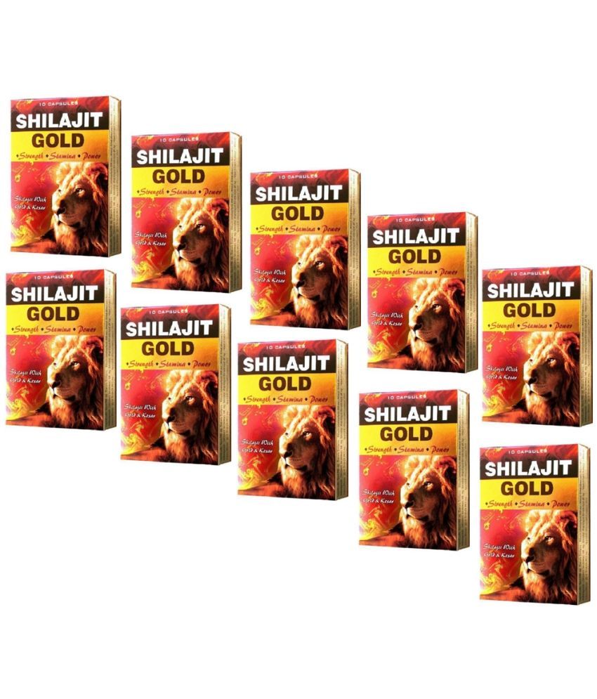     			Syan Deals GG Shilajit Gold Capsule 10 no.s Pack of 10 (Ayurvedic Combo)