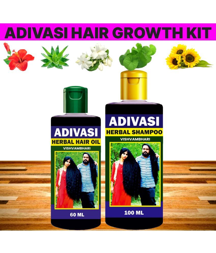     			Vishvambhari Adivasi Hair shampoo & Hair oil for Smooth and Silky Hair