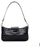 Lychee Bags Shoulder Bag PU Set of 1 ( Black )