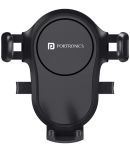 Portronics Clamp Y Adjustable Mobile Holder Stand for Car with 360 degree Rotational, One Click Release Button, (Black)