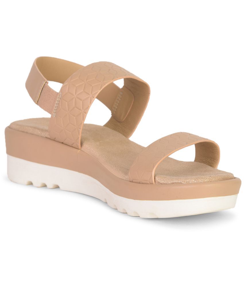     			Bata Beige Women's Sandal Heels