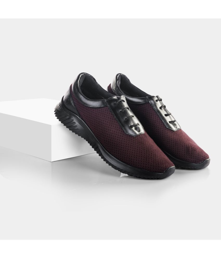     			LA MARCA Burgundy Men's Lifestyle Shoes