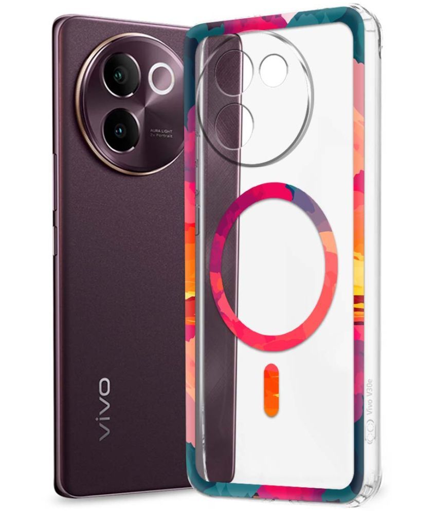     			NBOX Multicolor Printed Back Cover Silicon Compatible For Vivo V30e 5G ( Pack of 1 )