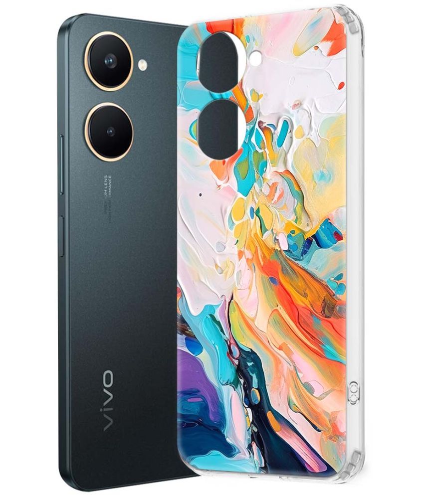     			NBOX Multicolor Printed Back Cover Silicon Compatible For Vivo Y18e ( Pack of 1 )