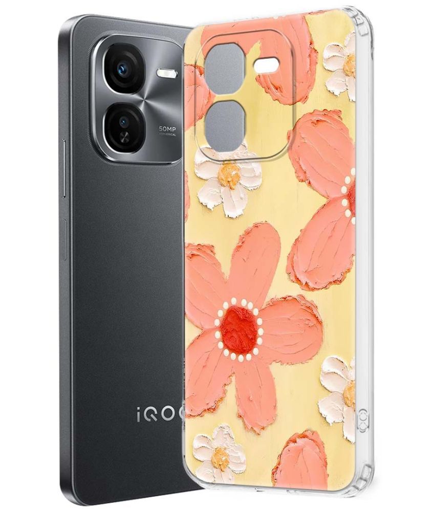     			NBOX Multicolor Printed Back Cover Silicon Compatible For iQOO Z9x 5G ( Pack of 1 )