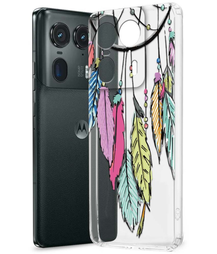     			NBOX Multicolor Printed Back Cover Silicon Compatible For Motorola Edge 50 Ultra 5G ( Pack of 1 )