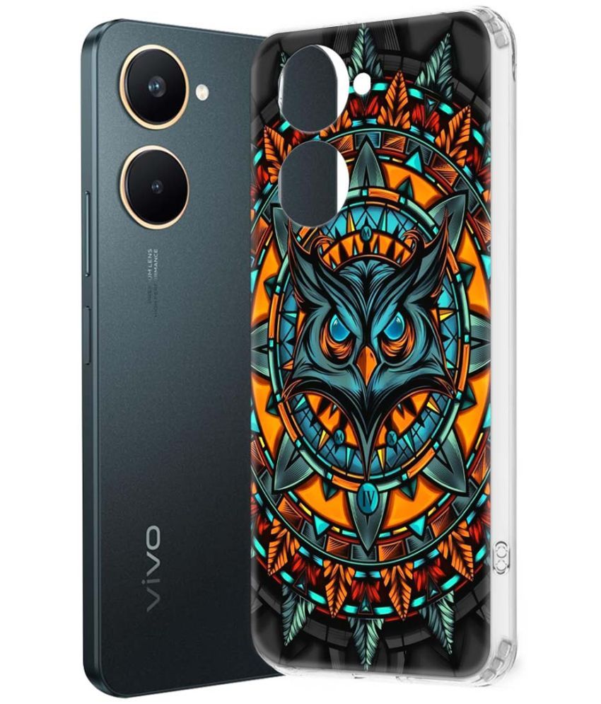     			NBOX Multicolor Printed Back Cover Silicon Compatible For Vivo Y03 ( Pack of 1 )