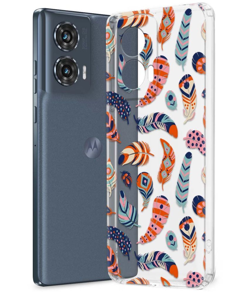     			NBOX Multicolor Printed Back Cover Silicon Compatible For Moto Edge 50 Fusion ( Pack of 1 )