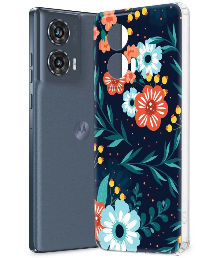     			NBOX Multicolor Printed Back Cover Silicon Compatible For Moto Edge 50 Fusion ( Pack of 1 )